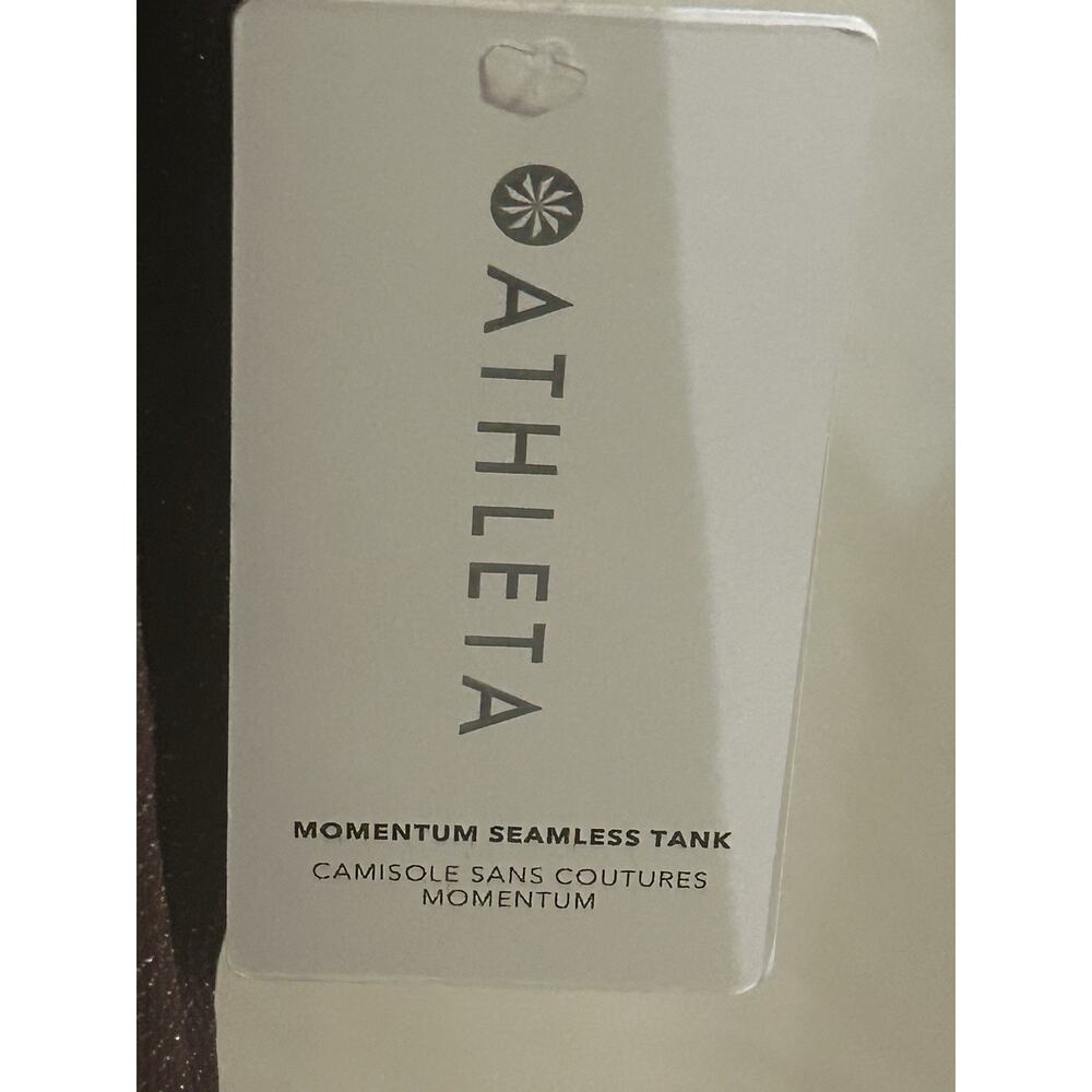 NWT Athleta Momentum Seamless Tank in Burgundy Glitter size M - Picture 5 of 7
